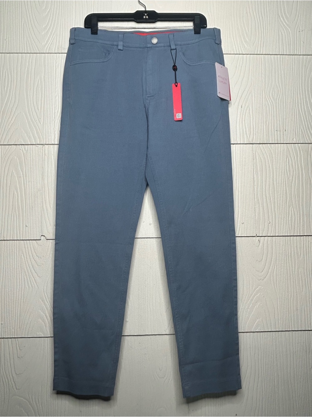 NWT Redvanly Men's Calvin Pull On Chinos - Bashful Blue - Large
